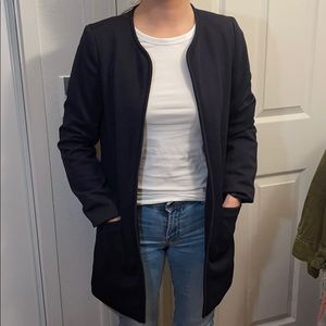 H&M Navy Blue Coat